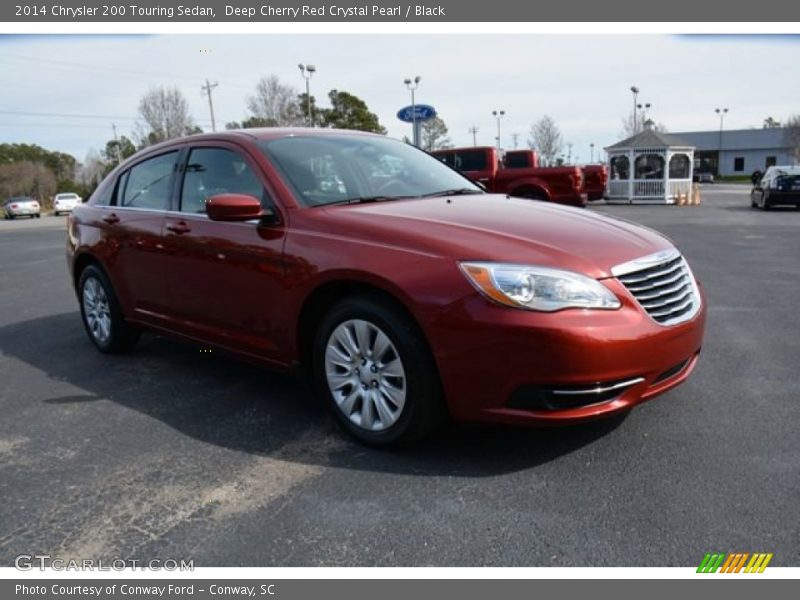 Deep Cherry Red Crystal Pearl / Black 2014 Chrysler 200 Touring Sedan