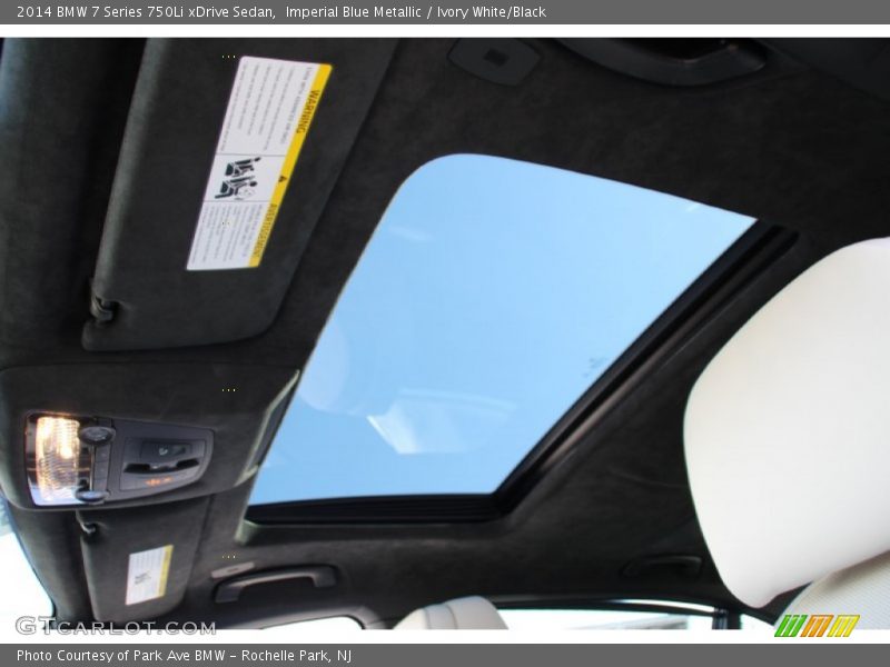 Imperial Blue Metallic / Ivory White/Black 2014 BMW 7 Series 750Li xDrive Sedan