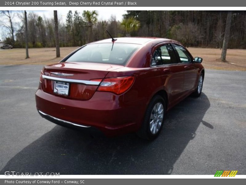 Deep Cherry Red Crystal Pearl / Black 2014 Chrysler 200 Touring Sedan