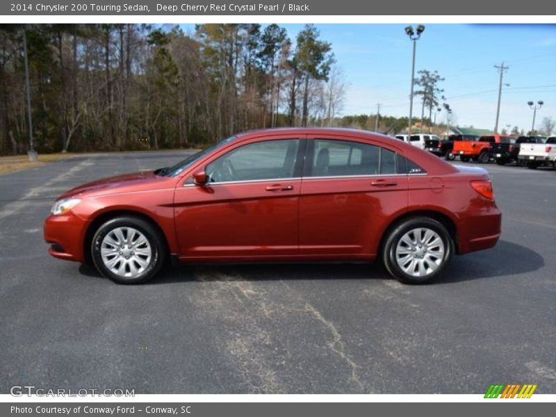 Deep Cherry Red Crystal Pearl / Black 2014 Chrysler 200 Touring Sedan