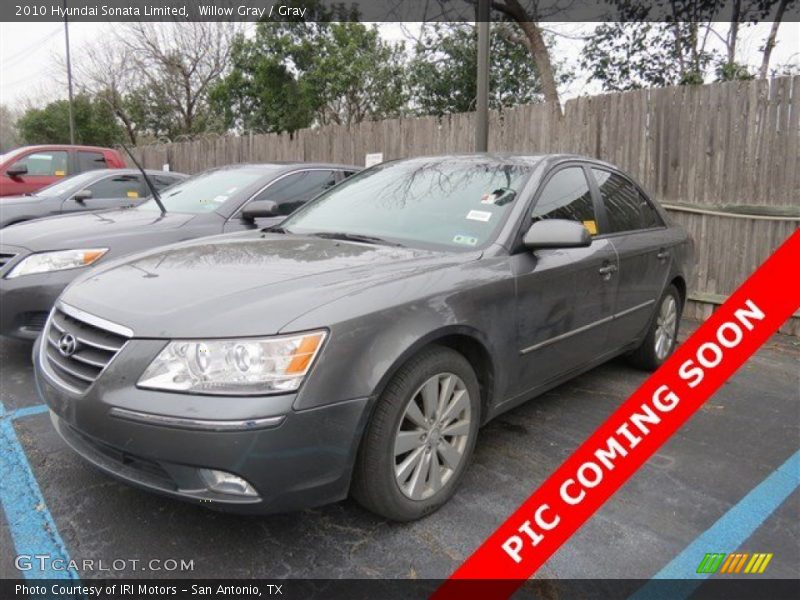 Willow Gray / Gray 2010 Hyundai Sonata Limited