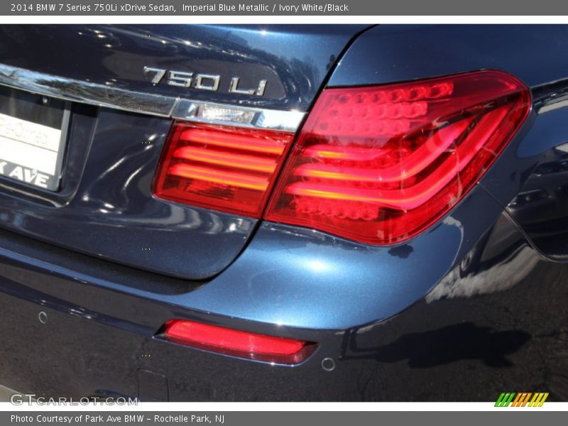 Imperial Blue Metallic / Ivory White/Black 2014 BMW 7 Series 750Li xDrive Sedan