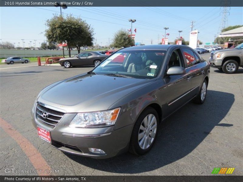 Willow Gray / Gray 2010 Hyundai Sonata Limited
