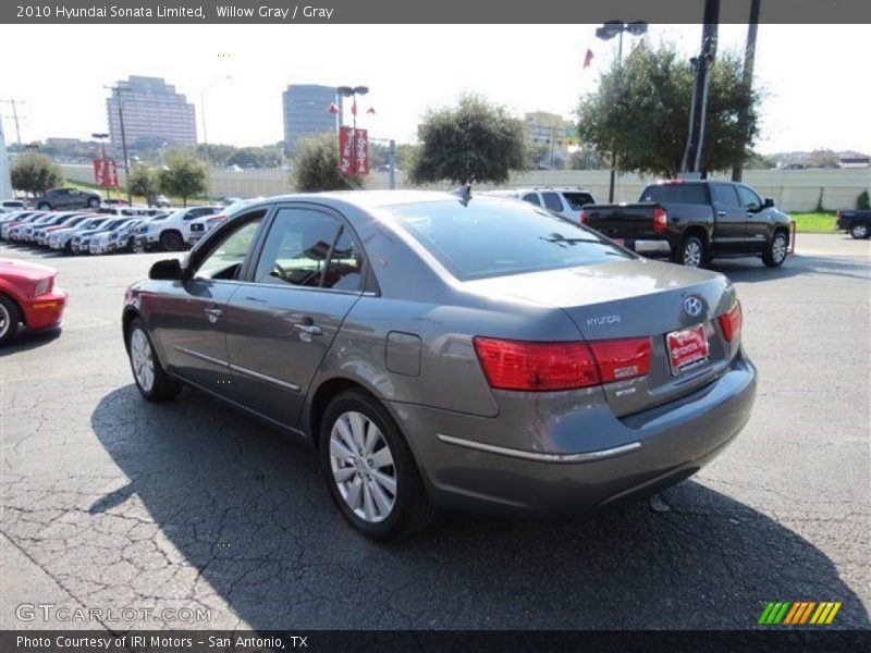 Willow Gray / Gray 2010 Hyundai Sonata Limited