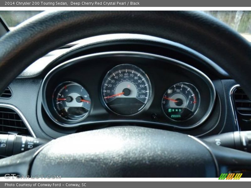 Deep Cherry Red Crystal Pearl / Black 2014 Chrysler 200 Touring Sedan