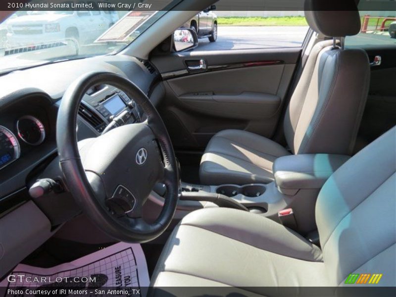 Willow Gray / Gray 2010 Hyundai Sonata Limited