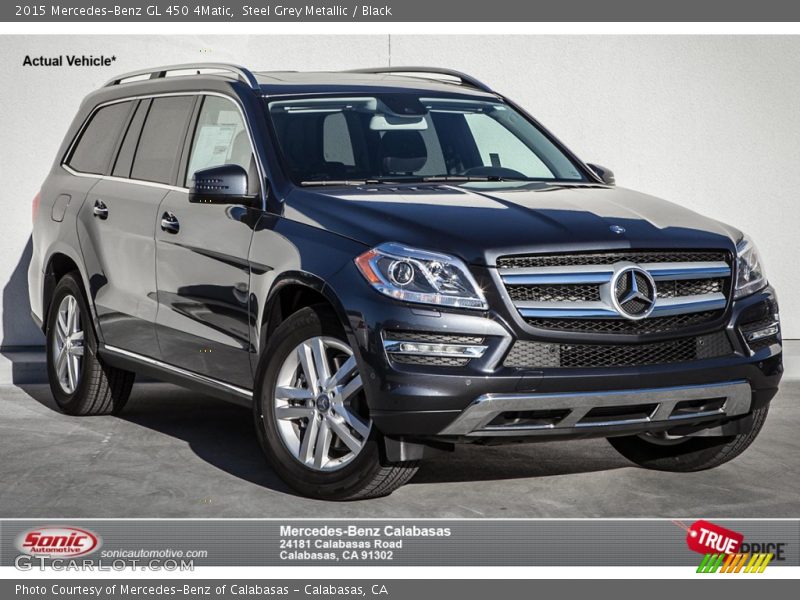 Steel Grey Metallic / Black 2015 Mercedes-Benz GL 450 4Matic