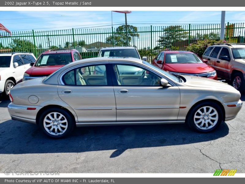Topaz Metallic / Sand 2002 Jaguar X-Type 2.5