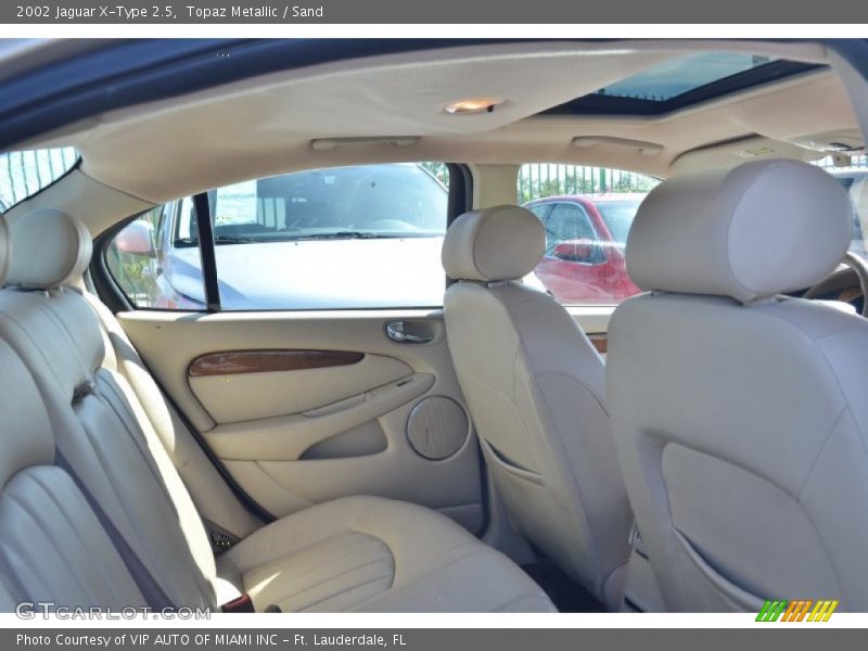 Topaz Metallic / Sand 2002 Jaguar X-Type 2.5