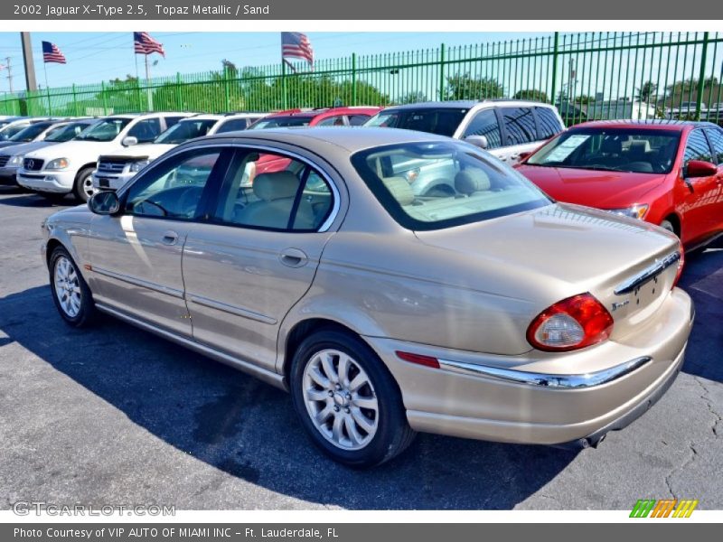 Topaz Metallic / Sand 2002 Jaguar X-Type 2.5
