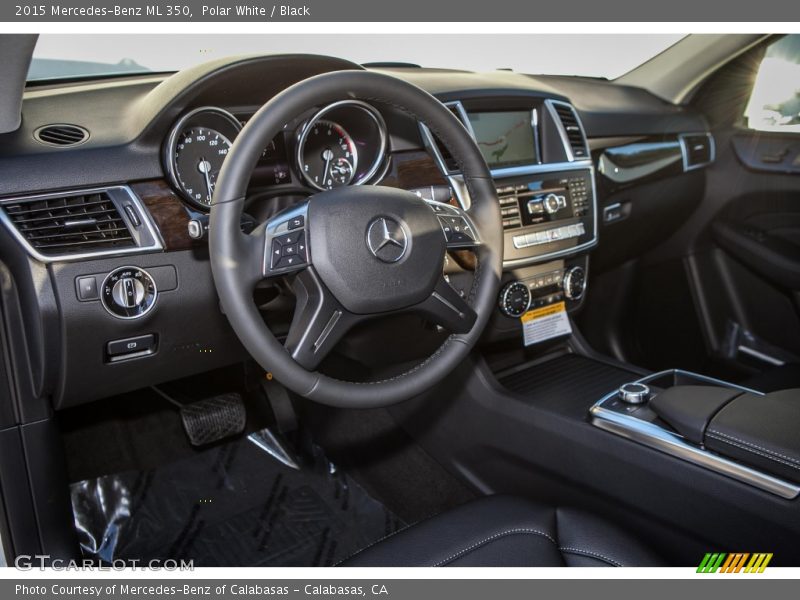 Polar White / Black 2015 Mercedes-Benz ML 350