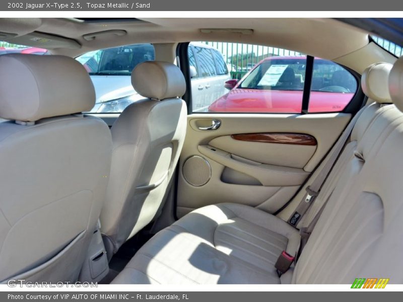 Topaz Metallic / Sand 2002 Jaguar X-Type 2.5