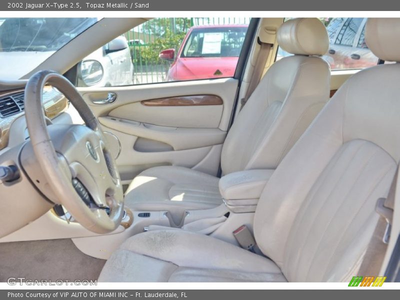 Topaz Metallic / Sand 2002 Jaguar X-Type 2.5