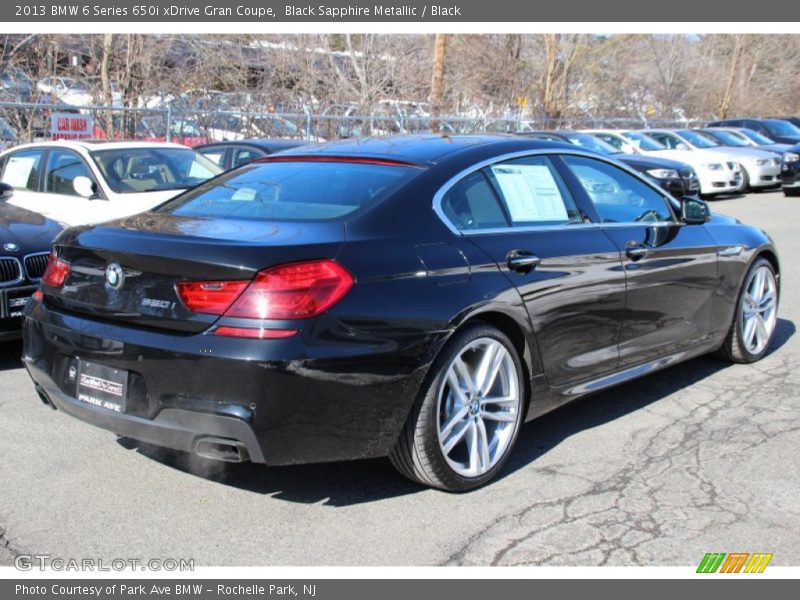 Black Sapphire Metallic / Black 2013 BMW 6 Series 650i xDrive Gran Coupe