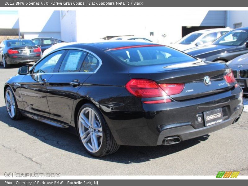 Black Sapphire Metallic / Black 2013 BMW 6 Series 650i xDrive Gran Coupe