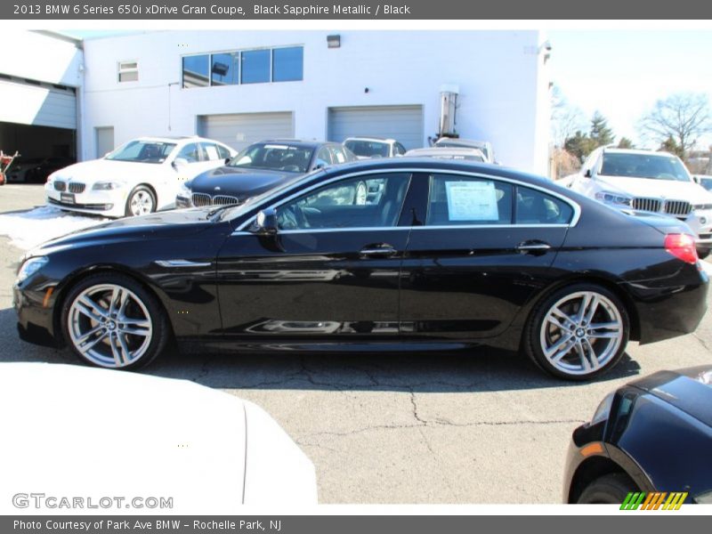 Black Sapphire Metallic / Black 2013 BMW 6 Series 650i xDrive Gran Coupe