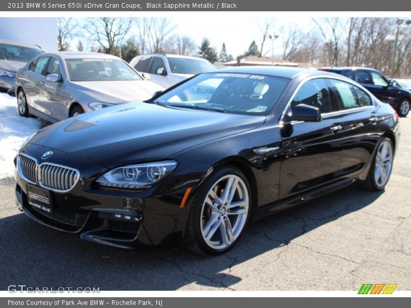 Black Sapphire Metallic / Black 2013 BMW 6 Series 650i xDrive Gran Coupe