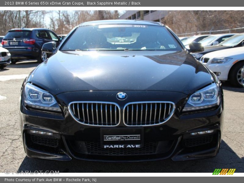 Black Sapphire Metallic / Black 2013 BMW 6 Series 650i xDrive Gran Coupe
