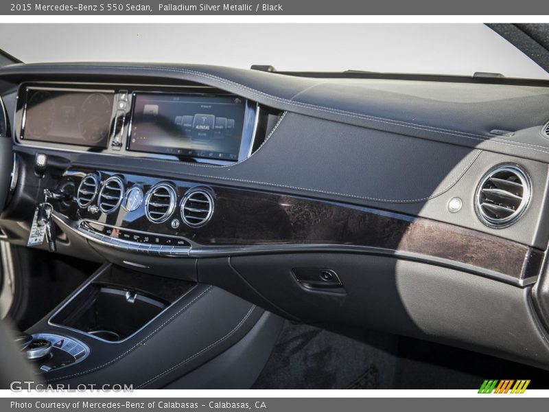 Palladium Silver Metallic / Black 2015 Mercedes-Benz S 550 Sedan