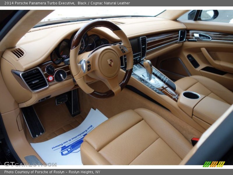 Cognac Natural Leather Interior - 2014 Panamera Turbo Executive 