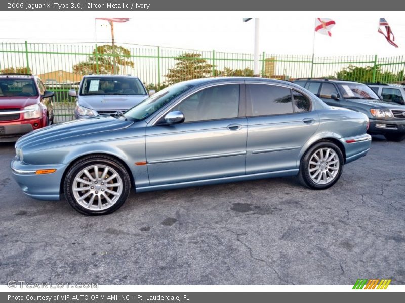 Zircon Metallic / Ivory 2006 Jaguar X-Type 3.0