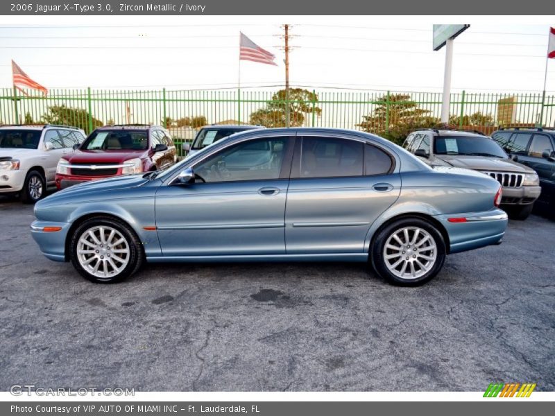 Zircon Metallic / Ivory 2006 Jaguar X-Type 3.0