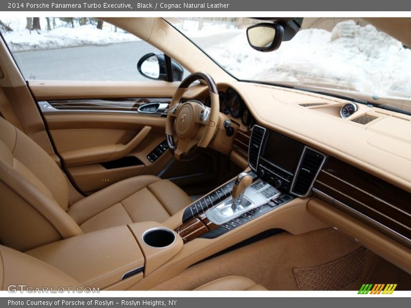 Black / Cognac Natural Leather 2014 Porsche Panamera Turbo Executive