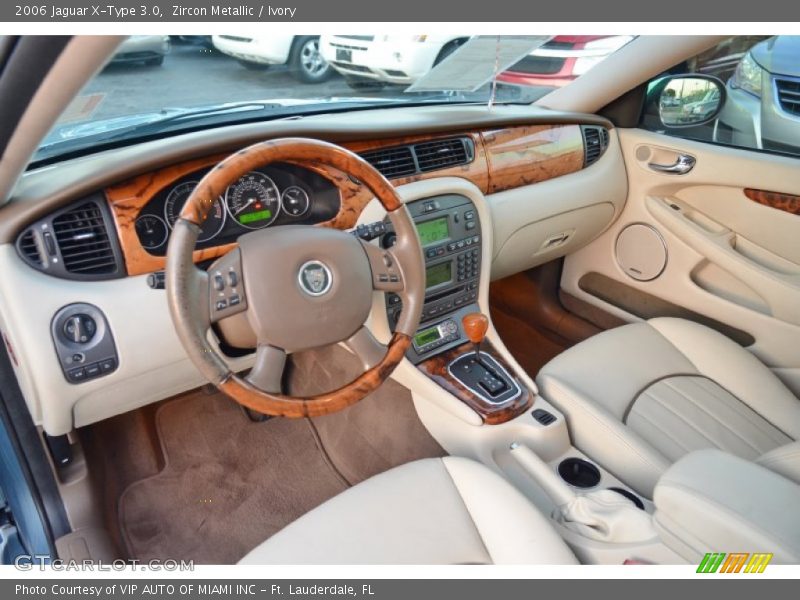 Zircon Metallic / Ivory 2006 Jaguar X-Type 3.0
