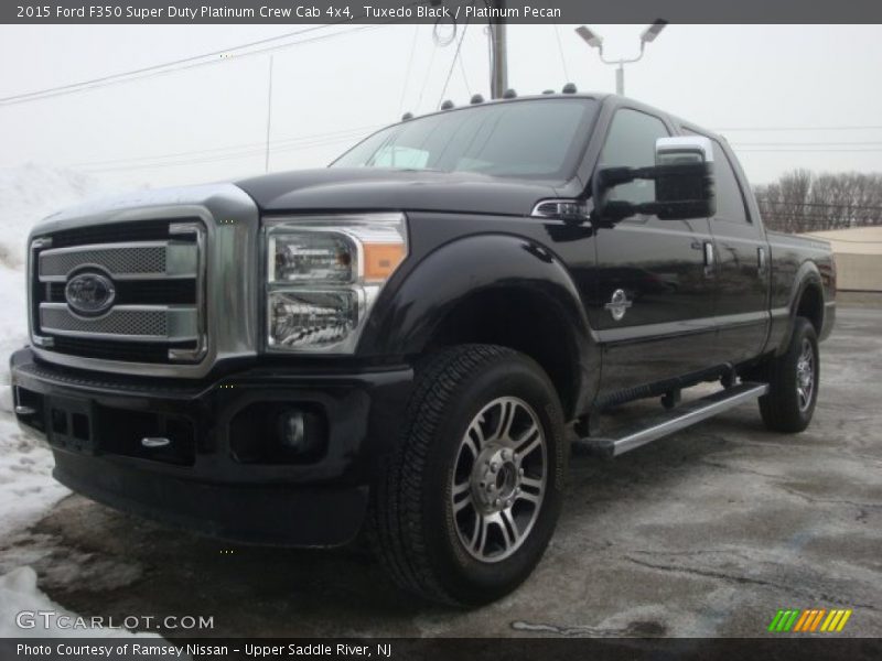 Tuxedo Black / Platinum Pecan 2015 Ford F350 Super Duty Platinum Crew Cab 4x4
