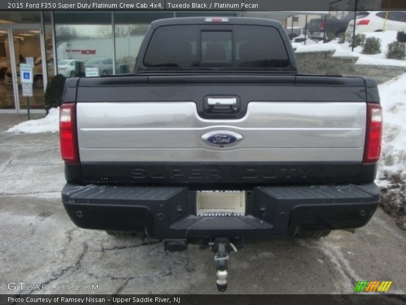 Tuxedo Black / Platinum Pecan 2015 Ford F350 Super Duty Platinum Crew Cab 4x4
