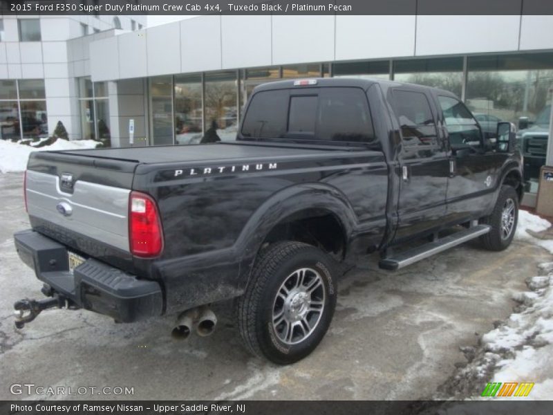 Tuxedo Black / Platinum Pecan 2015 Ford F350 Super Duty Platinum Crew Cab 4x4