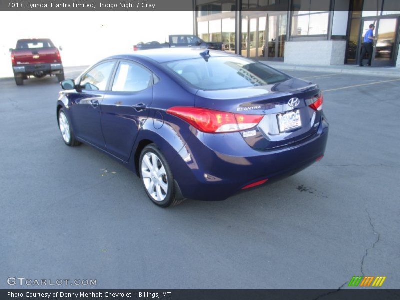 Indigo Night / Gray 2013 Hyundai Elantra Limited