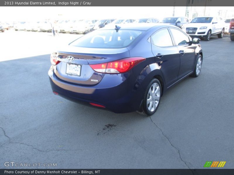 Indigo Night / Gray 2013 Hyundai Elantra Limited