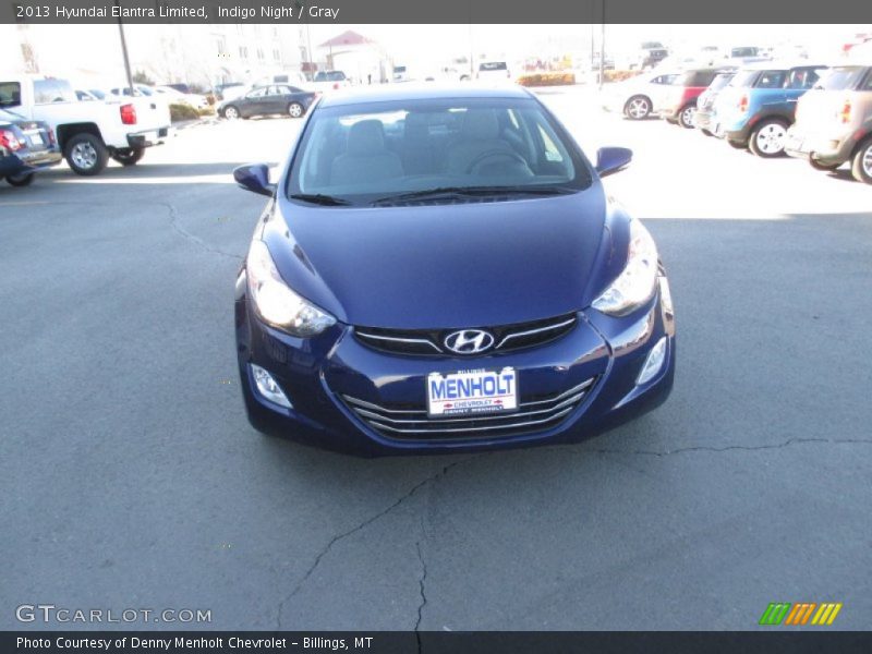 Indigo Night / Gray 2013 Hyundai Elantra Limited