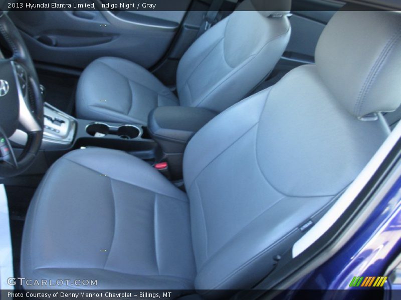 Indigo Night / Gray 2013 Hyundai Elantra Limited