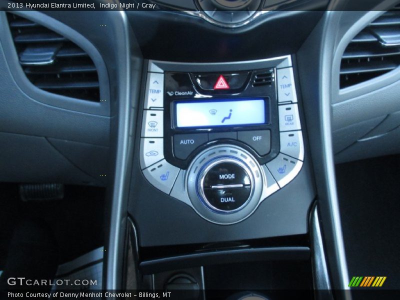 Indigo Night / Gray 2013 Hyundai Elantra Limited