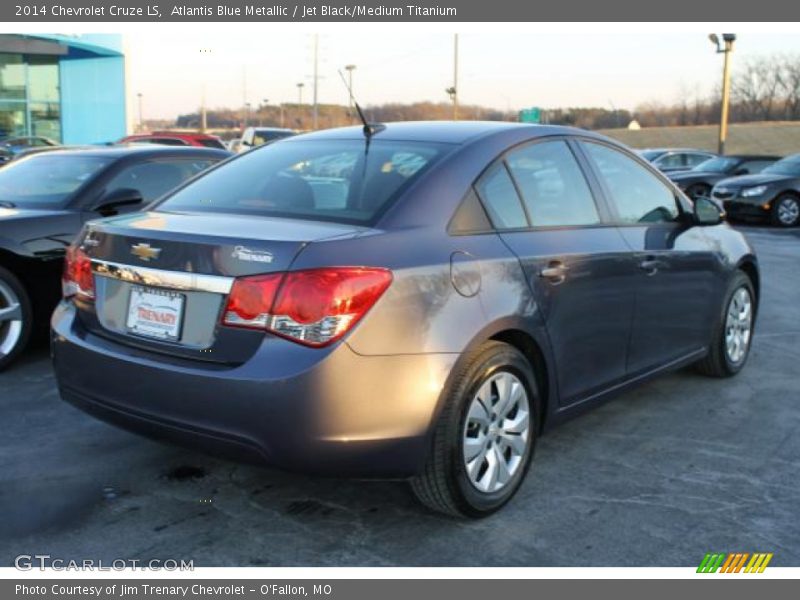 Atlantis Blue Metallic / Jet Black/Medium Titanium 2014 Chevrolet Cruze LS