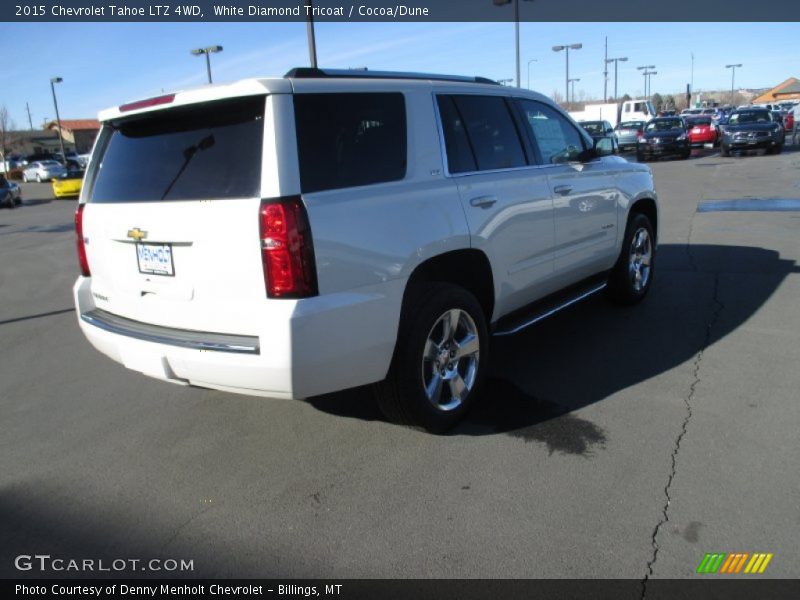 White Diamond Tricoat / Cocoa/Dune 2015 Chevrolet Tahoe LTZ 4WD