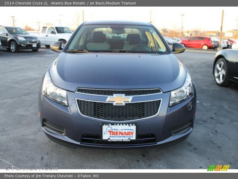 Atlantis Blue Metallic / Jet Black/Medium Titanium 2014 Chevrolet Cruze LS