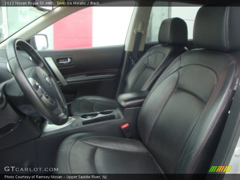 Silver Ice Metallic / Black 2011 Nissan Rogue SV AWD