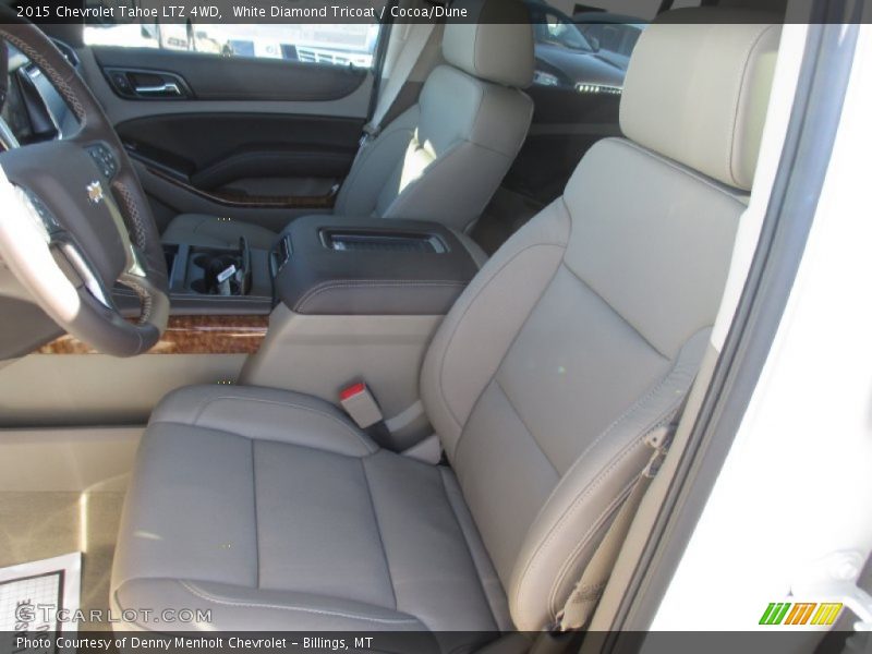 White Diamond Tricoat / Cocoa/Dune 2015 Chevrolet Tahoe LTZ 4WD