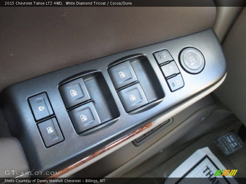 White Diamond Tricoat / Cocoa/Dune 2015 Chevrolet Tahoe LTZ 4WD