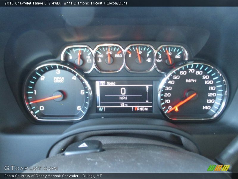 White Diamond Tricoat / Cocoa/Dune 2015 Chevrolet Tahoe LTZ 4WD