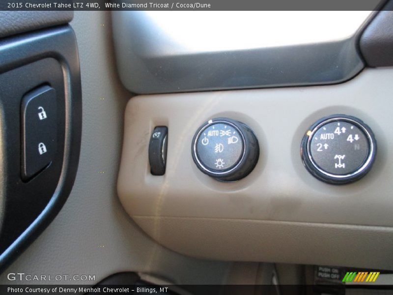 White Diamond Tricoat / Cocoa/Dune 2015 Chevrolet Tahoe LTZ 4WD