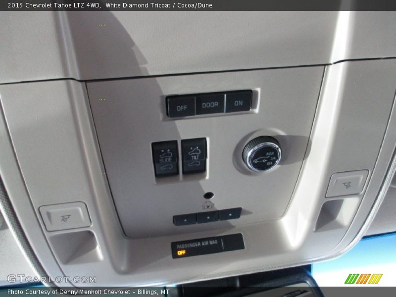 White Diamond Tricoat / Cocoa/Dune 2015 Chevrolet Tahoe LTZ 4WD