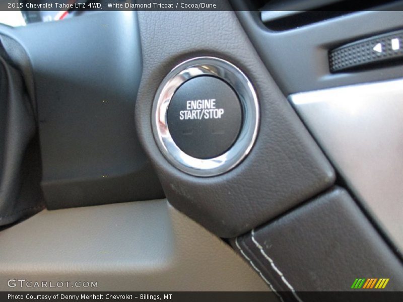 White Diamond Tricoat / Cocoa/Dune 2015 Chevrolet Tahoe LTZ 4WD