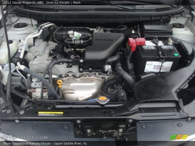 Silver Ice Metallic / Black 2011 Nissan Rogue SV AWD