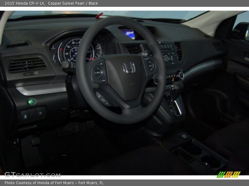 Copper Sunset Pearl / Black 2015 Honda CR-V LX