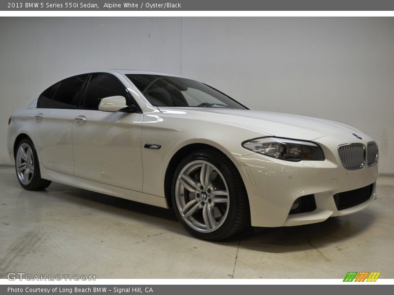 Alpine White / Oyster/Black 2013 BMW 5 Series 550i Sedan