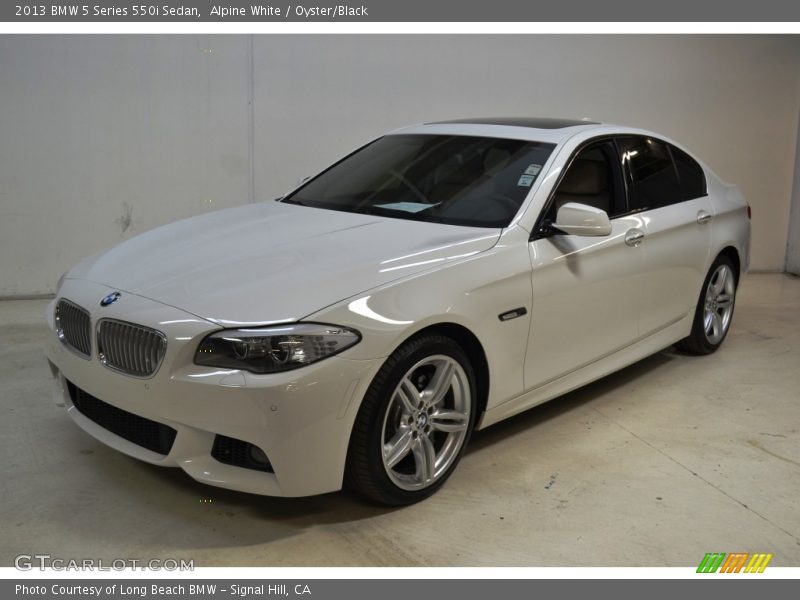 Alpine White / Oyster/Black 2013 BMW 5 Series 550i Sedan